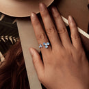 925 Sterling Silver Ring with Enamel Process and Pavé CZ - Stylish & Elegant Design for Women-4