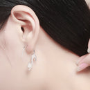 925 Sterling Silver Earrings for Women - 3*2.5cm, Platinum Plated-6