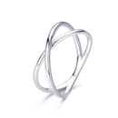 925 Sterling Silver Plated Platinum Ring Size 5.0 for Women-1