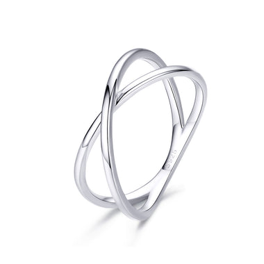 925 Sterling Silver Plated Platinum Ring Size 5.0 for Women