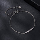 925 Sterling Silver Moissanite Bracelet for Women, Plated White Gold, 15+6cm-3