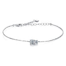 925 Sterling Silver 0.2 Carat Genuine Moissanite Bracelet for Women-1
