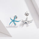925 Sterling Silver Earrings with Pavé Setting CZ, 1.6*1.9cm for Women-2