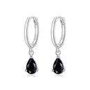 925 Sterling Silver Earrings with Pavé Setting CZ-1