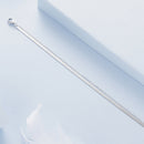 925 Sterling Silver 15+6cm White Gold Plated Bracelet for Women-5