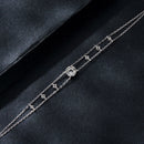 925 Sterling Silver 5.0mm Moissanite Bracelet with CZ and White Gold Plating for Women-5