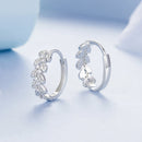 925 Sterling Silver Earrings with Pavé Setting CZ-4