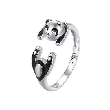 925 Sterling Silver Enamel Process Pavé Setting CZ Ring for Women - 0