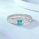925 Sterling Silver Pavé Set CZ Ring in Size 6 for Women-4