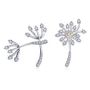 925 Sterling Silver Jewelry Set with Pavé Setting CZ, 2.0*1.4cm-1