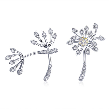925 Sterling Silver Jewelry Set with Pavé Setting CZ, 2.0*1.4cm