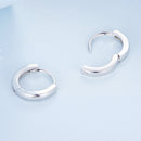 925 Sterling Silver Earrings for Women - Style A, 1.1x0.2cm, Platinum Plated-3