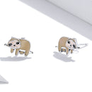 925 Sterling Silver Enamel Oxidized Earrings for Women, 0.7*1.2cm-3