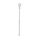 925 Sterling Silver + Plated Platinum 10cm Extension Chain Necklace-4