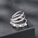 925 Sterling Silver Earrings with Moissanite and Freshwater Pearl for Women, 1.2*1.7cm, White Gold Plated-4