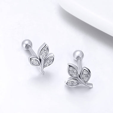 925 Sterling Silver Oxidized Pavé Setting CZ Earrings - 0