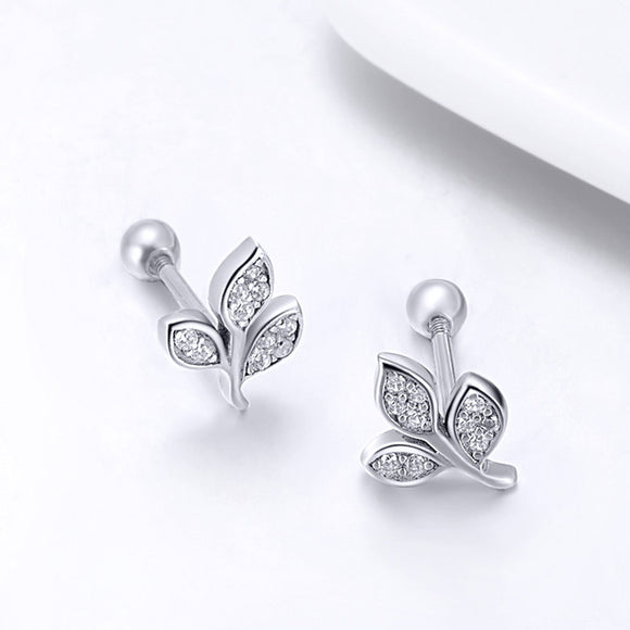 925 Sterling Silver Oxidized Pavé Setting CZ Earrings