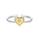 925 Sterling Silver Plated White Gold Pavé Setting CZ Ring for Women-3