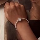 925 Sterling Silver Bracelet with Oxidized Finish and CZ 17.0 cm-6