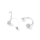 925 Sterling Silver Earrings for Women with CZ in Pavé Setting-3
