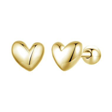 925 Sterling Silver Plated Platinum 5mm Earrings for Women - 0