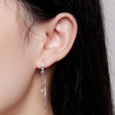 925 Sterling Silver Pavé Setting CZ Earrings for Women-6