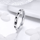 925 Sterling Silver Ring for Women - Size 5.0, Width 0.3cm-1
