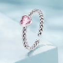 925 Sterling Silver Love CZ Ring for Women-2