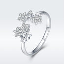 S925 Sterling Silver Pavé Setting CZ Ring for Women-2