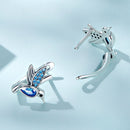 925 Sterling Silver Earrings with Pavé Setting and Oxidized Finish for Women-4