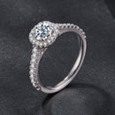 925 Sterling Silver Moissanite 0.5 Carat Ring for Women - Size 6-3