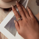 925 Sterling Silver Transparent Glass Ring 1.7mm for Women-5