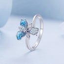 925 Sterling Silver Opal Enamel Ring for Women-5
