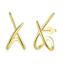 925 Sterling Silver Oxidized Silver Earrings-1