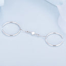 925 Sterling Silver Plated CZ Ring 30mm Chain Length, 1.7mm Width for Women-4