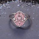 925 Sterling Silver Pendant 0.15cm Enamel CZ Ring for Women-3