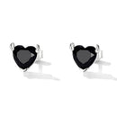 925 Sterling Silver Oxidized CZ Earrings for Women-5