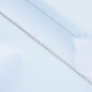 925 Sterling Silver Pavé Setting Bracelet with CZ for Women - Adjustable 18+5cm-3