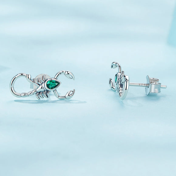 925 Sterling Silver Earrings with Pavé Setting CZ and Oxidized Finish for Women