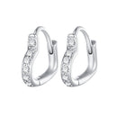925 Sterling Silver Earrings with Pavé Setting CZ for Women-1