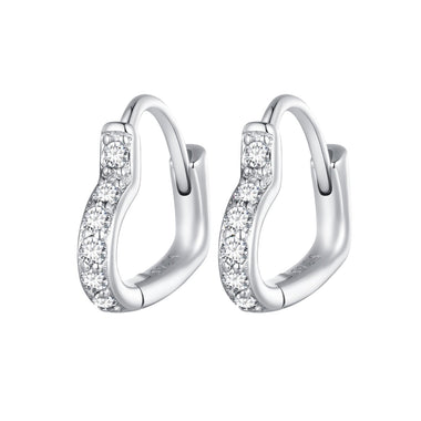 925 Sterling Silver Earrings with Pavé Setting CZ for Women