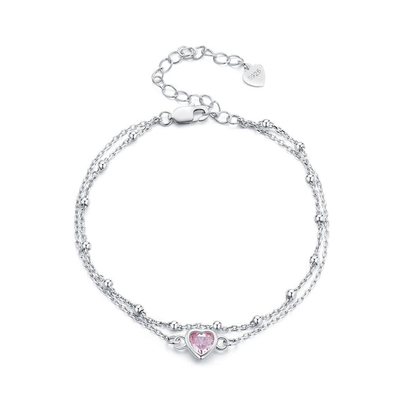 S925 Sterling Silver Pavé CZ Plated Bracelet for Women