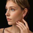 925 Sterling Silver 0.50 Carat Moissanite Earrings for Women-7