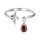 925 Sterling Silver Ring with 0.6 Carat CZ for Women-1