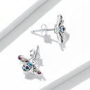 925 Sterling Silver Pavé Setting CZ Earrings for Women-5