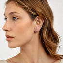 925 Sterling Silver Pave Setting CZ Oxidized Earrings for Women-7