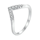 S925 Sterling Silver Moissanite 1.7mm Ring for Women - Size 6-1