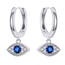 S925 Platinum Plated Pavé Setting CZ Earrings - 1.9*1cm - Women's Jewelry-1