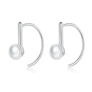 925 Sterling Silver Earrings in Rose Gold with Beads for Women-1