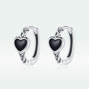 925 Sterling Silver Oxidized Enamel Earrings for Women - 1.2*0.5 cm-4